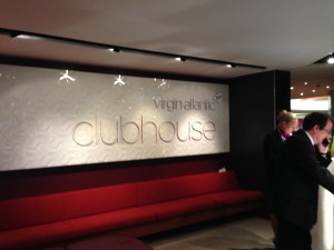 Virgin Atlantic Clubhouse signage