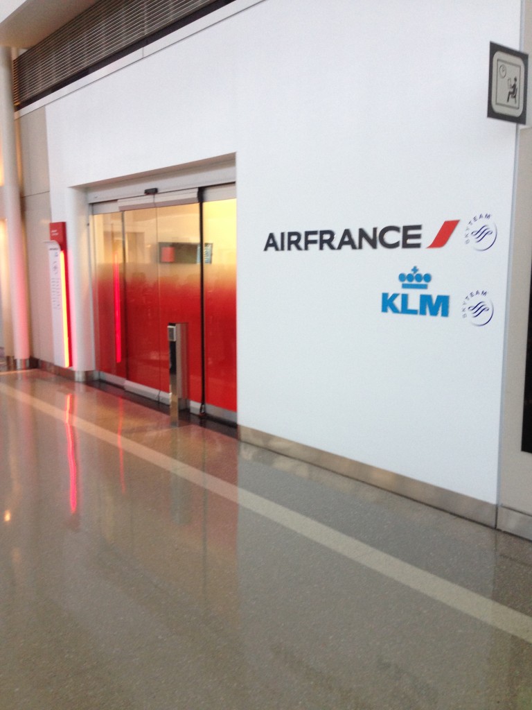 Air France/KLM lounge entrance