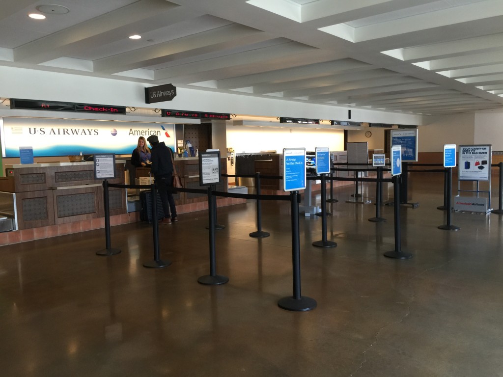 Santa Barbara airport airline check-in