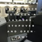 What is the difference between a layover, stopover and open-jaw?