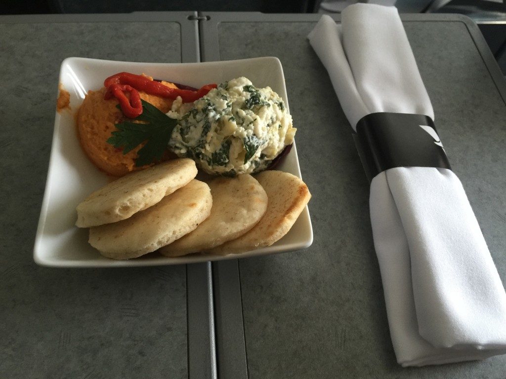 American Airlines First Class Light Bites