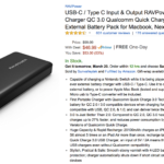 Great Deal: Long Lasting Portable Battery Pack for $40