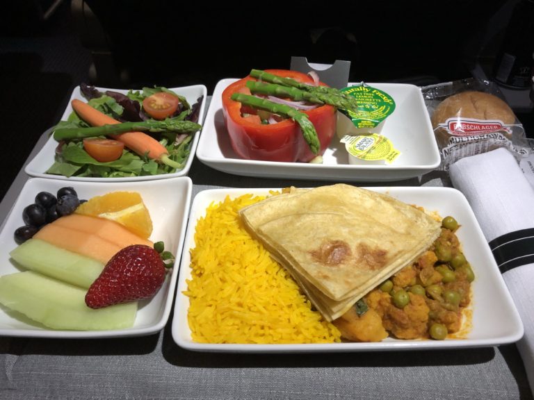 American Airlines Asian Vegetarian Meal Review The Forward Cabin