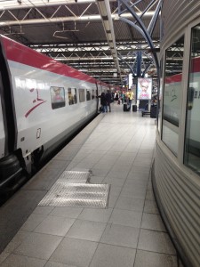 Thalys train on the platform
