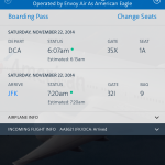 This flight is always delayed, but always shows on-time.